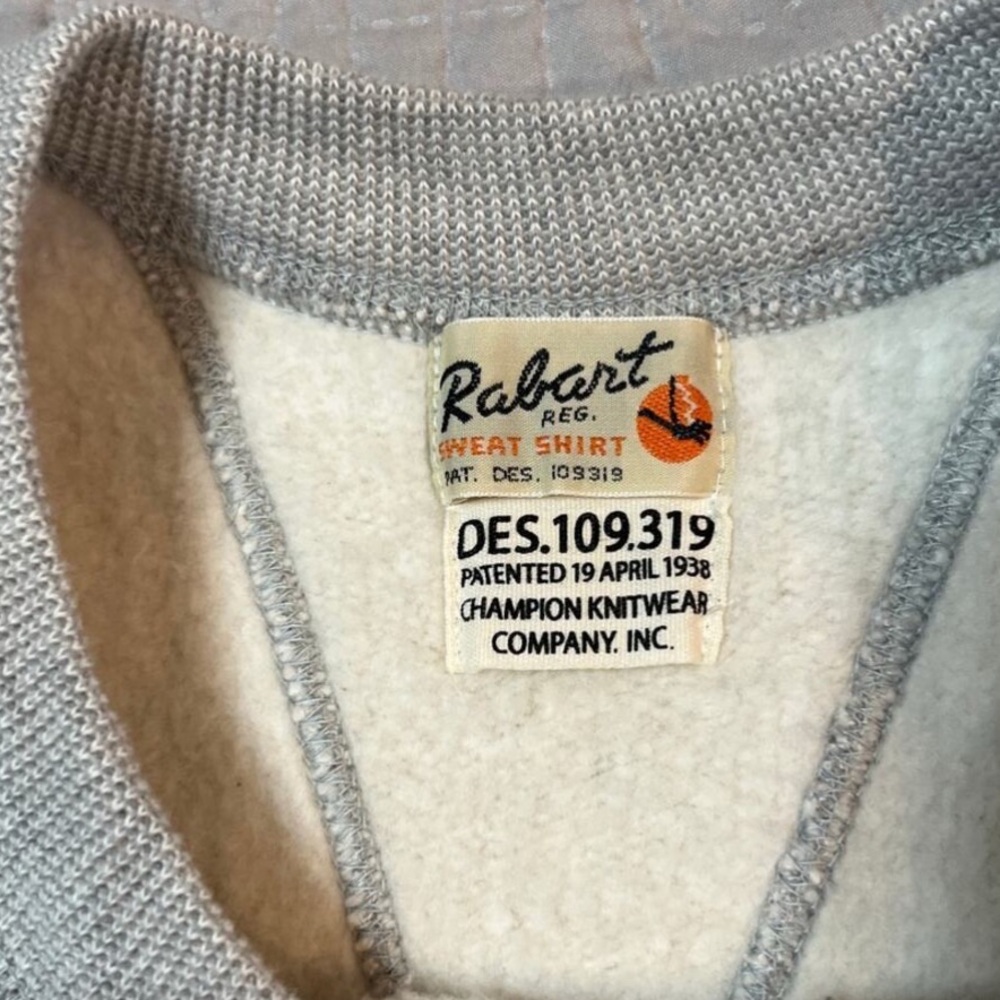 Champion Japan True To Archives Rabart Crewneck Sweatshirt, Grey: Large (Rare!) - Picture 3 of 10